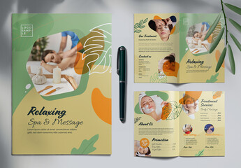 Natural Spa- Bifold Brochure Template