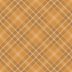  Tartan seamless pattern, brown and orange, can be used in fashion design. Bedding, curtains, tablecloths