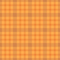  Tartan seamless pattern, brown and orange, can be used in fashion design. Bedding, curtains, tablecloths