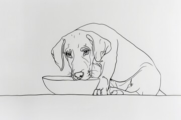 Sketch of a dog