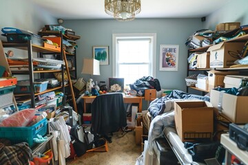 Decluttering Before and After: Transforming a Junk-Filled Room in the House