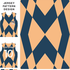 Abstract art concept vector jersey pattern template for printing or sublimation sports uniforms football volleyball basketball e-sports cycling and fishing Free Vector.