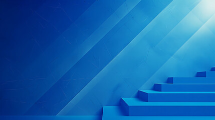 Memphis Blue geometric shapes light background. Modern diagonal presentation background
