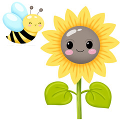 bee and flower
