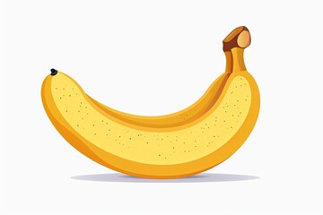 Brightly Colored Cartoon Banana Illustration with Playful Appeal