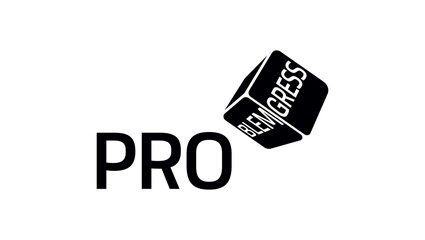 progress emblem, problem or progress , black isolated silhouette