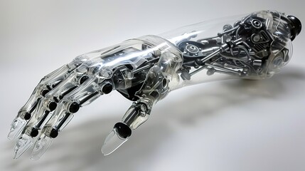 Cybernetic prosthetic arm - obrazy, fototapety, plakaty