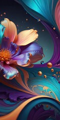 background with flowers