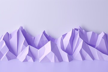 Violet Paper Mountain Range: Minimalist Outdoor Design