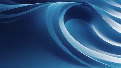 Abstract Blue Wave Background 