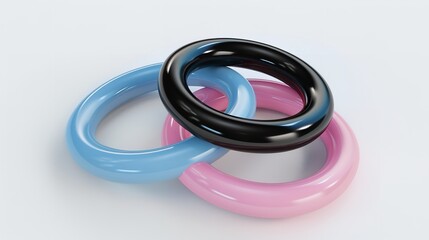 3D Style Mock-up Illustration of Silicone Ring

