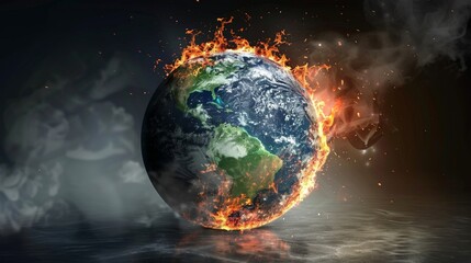 Global warming occurs when the Earth's atmosphere traps heat from the sun. Make the planet hotter
