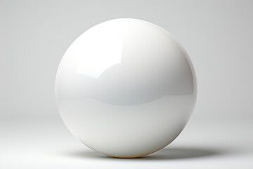 White balls on a white background. 3d render, 3d illustration