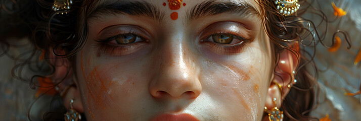 Ram Navami day ,
Portrait of Hindu Kali goddess statue
