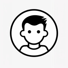 Fototapeta premium man avatar icon vector sign symbol isolated