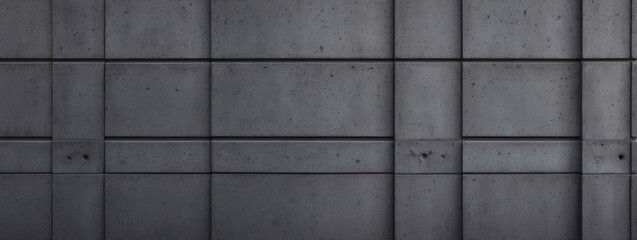 Exterior charcoal concrete pattern wall building.