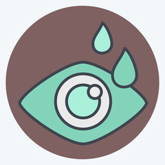 Icon Optometry. related to Medical Specialties symbol. color mate style. simple design illustration