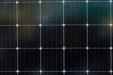 A black and white photo of a solar panel