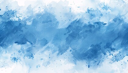 Obraz premium A blue and white background with splatters of paint