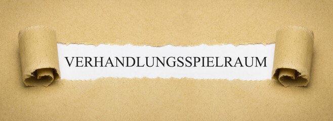 Verhandlungsspielraum