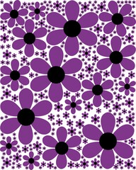 seamless pattern with flowers