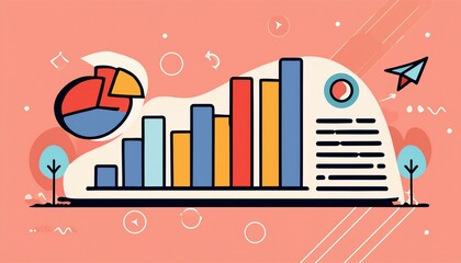 Minimalist Marvels: 3D Charts in Retro Style