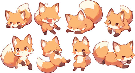 fox clipart vector for graphic resources