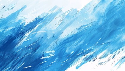 Obraz premium A blue and white background with splatters of paint