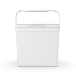 Blank hard cooler 3d template illustration for branding and mockup.