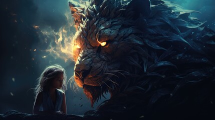 a portrait dark fantasy beast concept art wallpaper in the style of smokey background