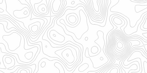 Black and white lines seamless Topographic map patterns, topography line map. Vintage outdoors style. The stylized height of the topographic map contour in lines and contours isolated on vector. - obrazy, fototapety, plakaty