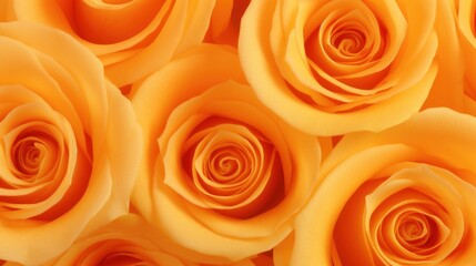 a group of orange roses