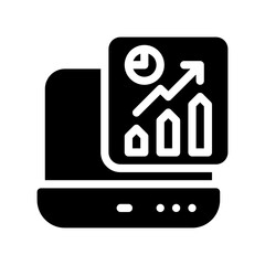 statistics glyph icon