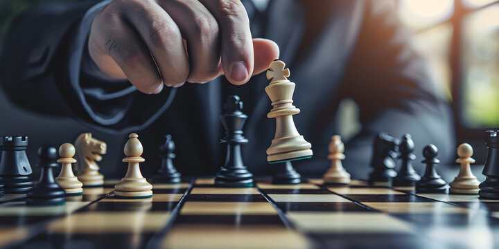 Closeup shot of the king chess piece, leading the front line team Vertical Mobile Wallpaper Free Photo

