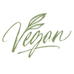 Vegan Textured Hand Lettering