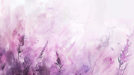 Serene abstract gouache background in soft lavenders and pastel pinks.