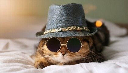 cat wearing sunglasses