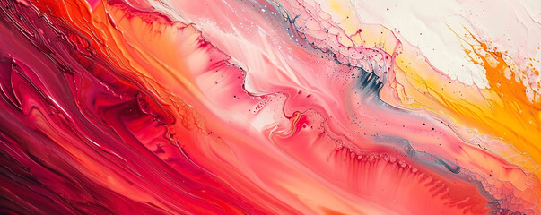 Bold strokes of paint express energy in abstract backgrounds.