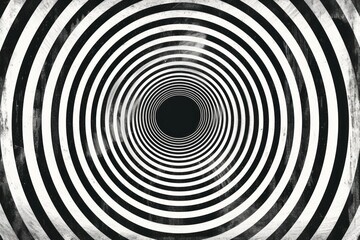 Obraz premium Doppler Effect abstract spiral black.