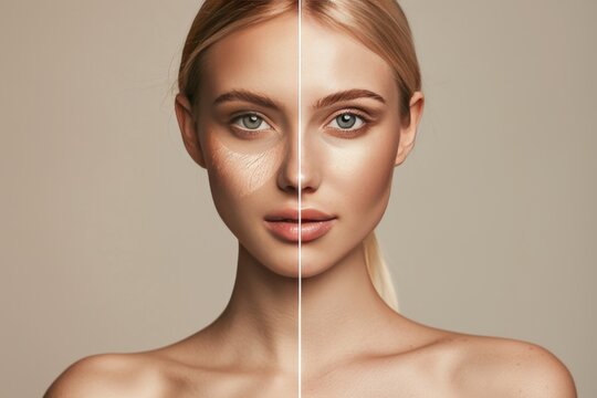 Composite wrinkle care in aging faces introduces human lifecycle discussions, impacting chin visuals and two-stage skin transformations.