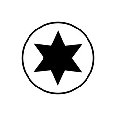 Sunburst icon vector. Star illustration sign. Price tag symbol. 