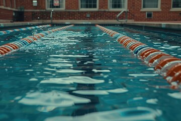 Obraz premium blue summer swimming pool professional photography