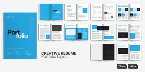 Creative Resume Portfolio design Catalog Layout Product Catalog Architecture Portfolio Brochure