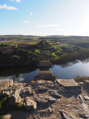 Health Bridge, remains of the old railway bridge of Salamanca.