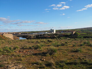 Health Bridge, remains of the old railway bridge of Salamanca.