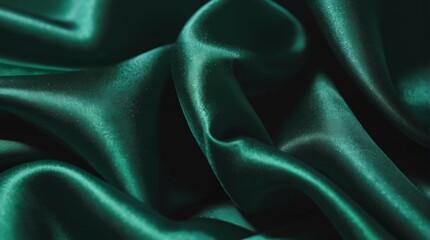 Fototapeta premium emerald green silk background