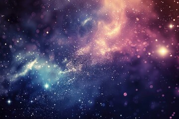 Obraz premium Captivating cosmic dreamscape with swirling nebulae and celestial phenomena 