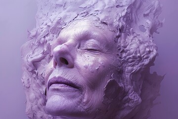 Ethereal Lavender Face Texture