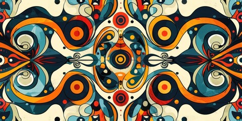 Fototapeta premium Balance and Harmony in Symmetric Abstract Background. Eye-catching Design. 
