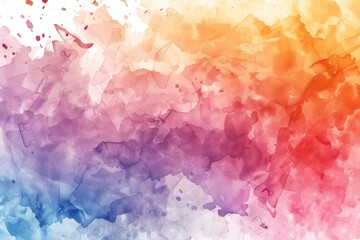 Fototapeta premium A Beautiful Watercolor Background with Rich Colors and Expressive Strokes. 
